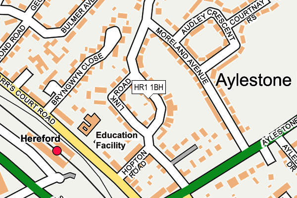 HR1 1BH map - OS OpenMap – Local (Ordnance Survey) HR1 1BH map - OS OpenMap – Local (Ordnance Survey)