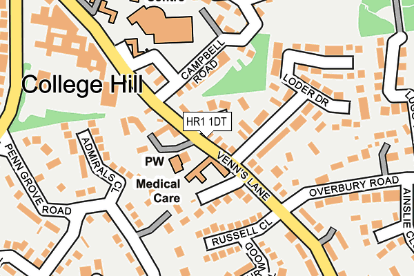 HR1 1DT map - OS OpenMap – Local (Ordnance Survey) HR1 1DT map - OS OpenMap – Local (Ordnance Survey)