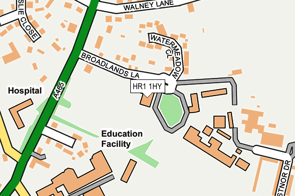 HR1 1HY map - OS OpenMap – Local (Ordnance Survey)