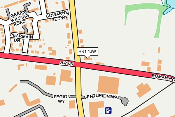 HR1 1JW map - OS OpenMap – Local (Ordnance Survey) HR1 1JW map - OS OpenMap – Local (Ordnance Survey)