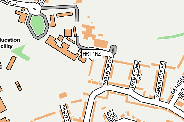 HR1 1NZ map - OS OpenMap – Local (Ordnance Survey)