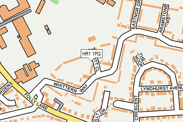 HR1 1PQ map - OS OpenMap – Local (Ordnance Survey) HR1 1PQ map - OS OpenMap – Local (Ordnance Survey)
