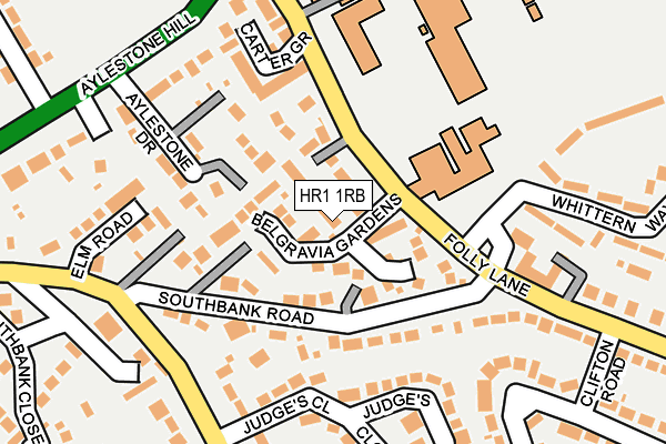 HR1 1RB map - OS OpenMap – Local (Ordnance Survey) HR1 1RB map - OS OpenMap – Local (Ordnance Survey)