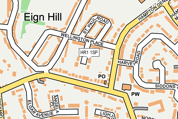 HR1 1SP map - OS OpenMap – Local (Ordnance Survey) HR1 1SP map - OS OpenMap – Local (Ordnance Survey)