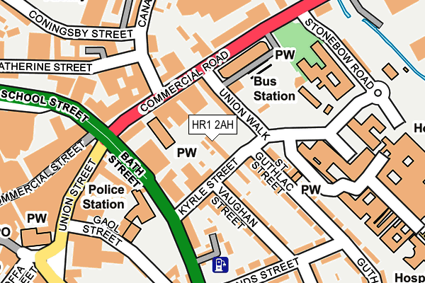 HR1 2AH map - OS OpenMap – Local (Ordnance Survey) HR1 2AH map - OS OpenMap – Local (Ordnance Survey)