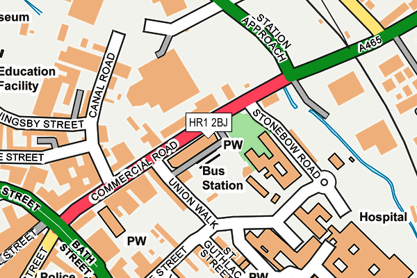 HR1 2BJ map - OS OpenMap – Local (Ordnance Survey)