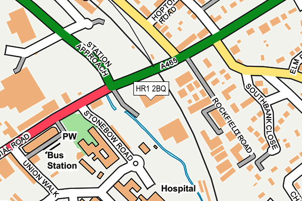 HR1 2BQ map - OS OpenMap – Local (Ordnance Survey)