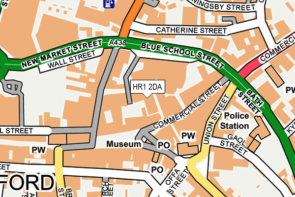 HR1 2DA map - OS OpenMap – Local (Ordnance Survey) HR1 2DA map - OS OpenMap – Local (Ordnance Survey)