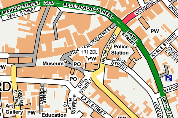 HR1 2DL map - OS OpenMap – Local (Ordnance Survey) HR1 2DL map - OS OpenMap – Local (Ordnance Survey)