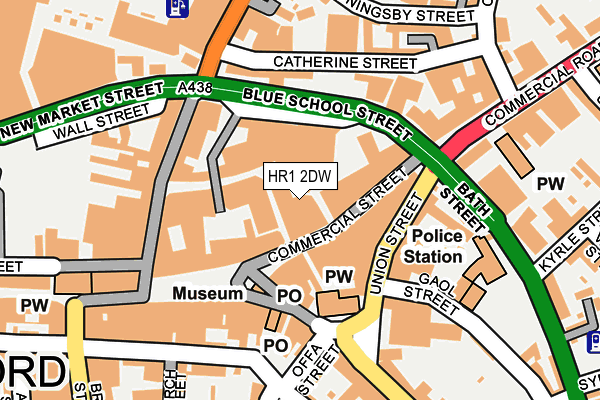 HR1 2DW map - OS OpenMap – Local (Ordnance Survey) HR1 2DW map - OS OpenMap – Local (Ordnance Survey)
