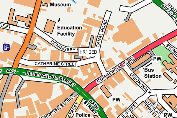 HR1 2ED map - OS OpenMap – Local (Ordnance Survey)