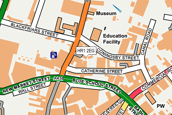 HR1 2EG map - OS OpenMap – Local (Ordnance Survey)