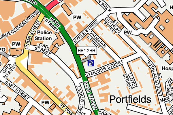 HR1 2HH map - OS OpenMap – Local (Ordnance Survey) HR1 2HH map - OS OpenMap – Local (Ordnance Survey)