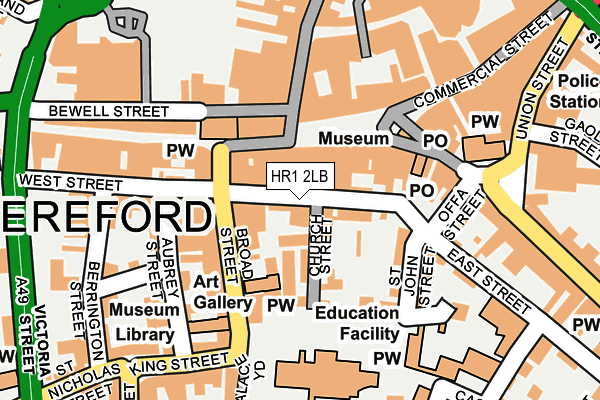 HR1 2LB map - OS OpenMap – Local (Ordnance Survey) HR1 2LB map - OS OpenMap – Local (Ordnance Survey)