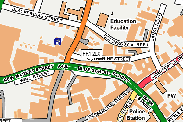 HR1 2LX map - OS OpenMap – Local (Ordnance Survey) HR1 2LX map - OS OpenMap – Local (Ordnance Survey)