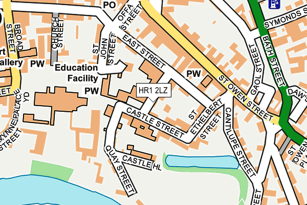 HR1 2LZ map - OS OpenMap – Local (Ordnance Survey) HR1 2LZ map - OS OpenMap – Local (Ordnance Survey)