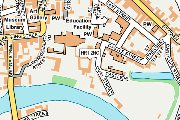 HR1 2NG map - OS OpenMap – Local (Ordnance Survey) HR1 2NG map - OS OpenMap – Local (Ordnance Survey)