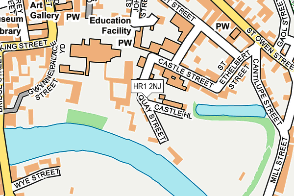 HR1 2NJ map - OS OpenMap – Local (Ordnance Survey) HR1 2NJ map - OS OpenMap – Local (Ordnance Survey)