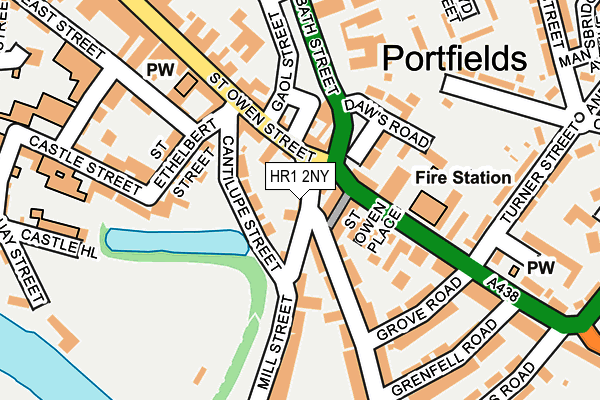 HR1 2NY map - OS OpenMap – Local (Ordnance Survey)