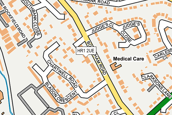 HR1 2UE map - OS OpenMap – Local (Ordnance Survey)