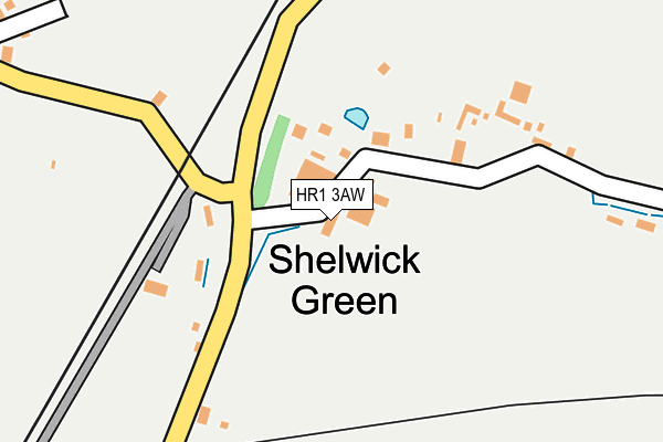 HR1 3AW map - OS OpenMap – Local (Ordnance Survey) HR1 3AW map - OS OpenMap – Local (Ordnance Survey)