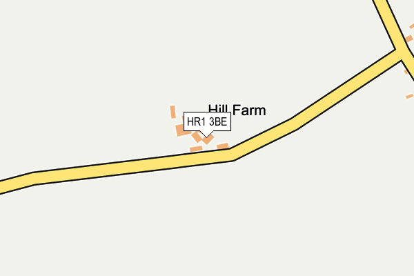 HR1 3BE map - OS OpenMap – Local (Ordnance Survey) HR1 3BE map - OS OpenMap – Local (Ordnance Survey)