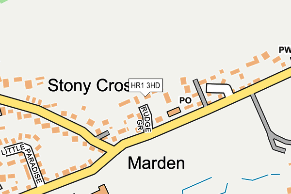 HR1 3HD map - OS OpenMap – Local (Ordnance Survey) HR1 3HD map - OS OpenMap – Local (Ordnance Survey)