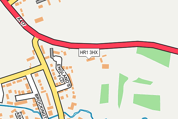 HR1 3HX map - OS OpenMap – Local (Ordnance Survey) HR1 3HX map - OS OpenMap – Local (Ordnance Survey)