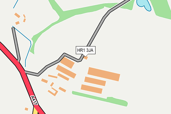 HR1 3JA map - OS OpenMap – Local (Ordnance Survey) HR1 3JA map - OS OpenMap – Local (Ordnance Survey)