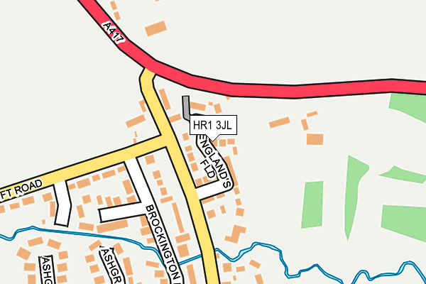 HR1 3JL map - OS OpenMap – Local (Ordnance Survey) HR1 3JL map - OS OpenMap – Local (Ordnance Survey)