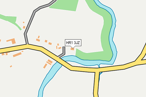 HR1 3JZ map - OS OpenMap – Local (Ordnance Survey) HR1 3JZ map - OS OpenMap – Local (Ordnance Survey)