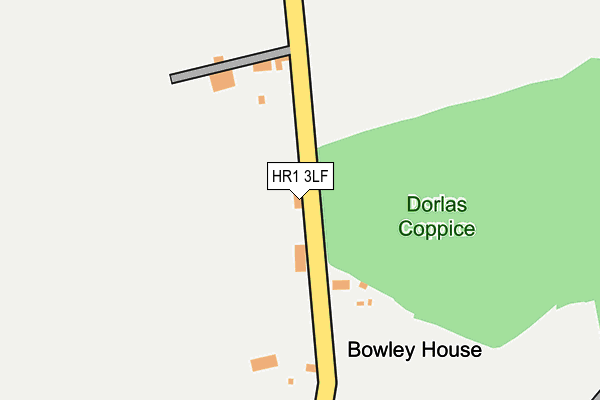HR1 3LF map - OS OpenMap – Local (Ordnance Survey) HR1 3LF map - OS OpenMap – Local (Ordnance Survey)