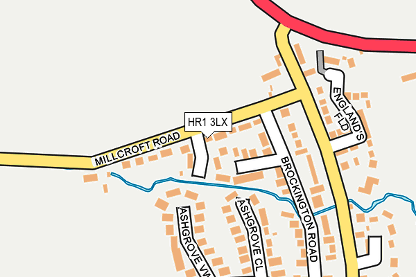 HR1 3LX map - OS OpenMap – Local (Ordnance Survey) HR1 3LX map - OS OpenMap – Local (Ordnance Survey)