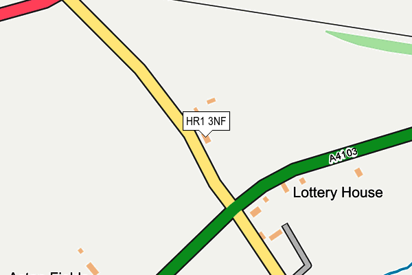 HR1 3NF map - OS OpenMap – Local (Ordnance Survey) HR1 3NF map - OS OpenMap – Local (Ordnance Survey)