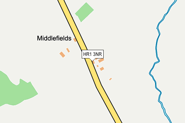 HR1 3NR map - OS OpenMap – Local (Ordnance Survey) HR1 3NR map - OS OpenMap – Local (Ordnance Survey)