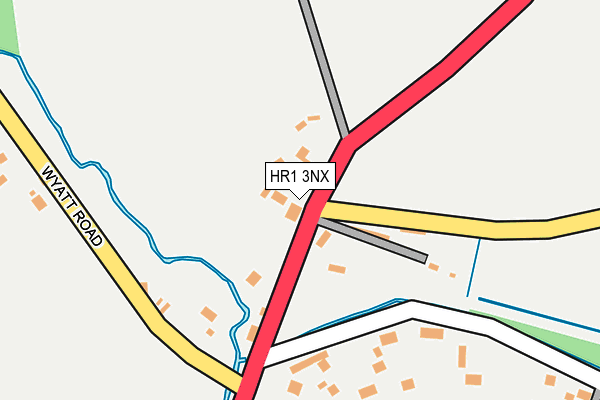 HR1 3NX map - OS OpenMap – Local (Ordnance Survey) HR1 3NX map - OS OpenMap – Local (Ordnance Survey)