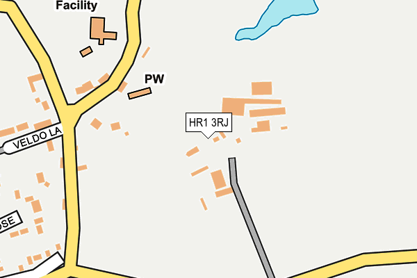 HR1 3RJ map - OS OpenMap – Local (Ordnance Survey)