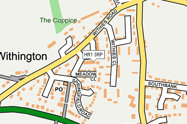 HR1 3RP map - OS OpenMap – Local (Ordnance Survey)