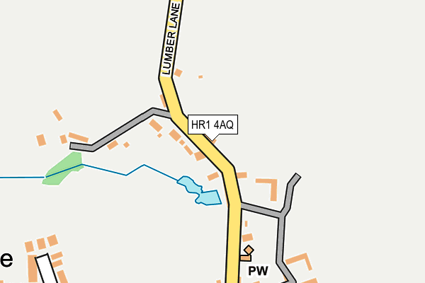 HR1 4AQ map - OS OpenMap – Local (Ordnance Survey)