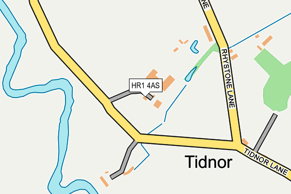 HR1 4AS map - OS OpenMap – Local (Ordnance Survey) HR1 4AS map - OS OpenMap – Local (Ordnance Survey)
