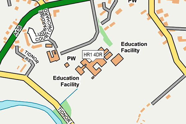 HR1 4DR map - OS OpenMap – Local (Ordnance Survey) HR1 4DR map - OS OpenMap – Local (Ordnance Survey)