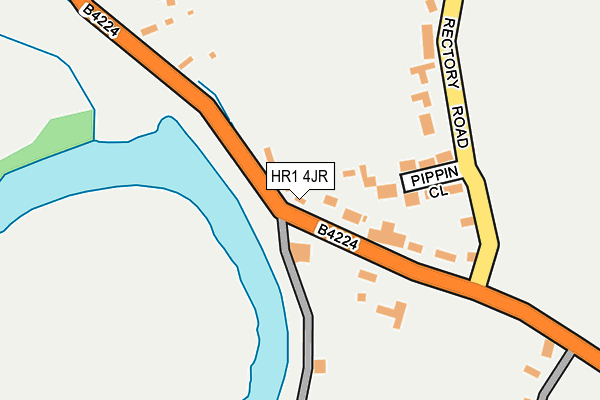 HR1 4JR map - OS OpenMap – Local (Ordnance Survey) HR1 4JR map - OS OpenMap – Local (Ordnance Survey)