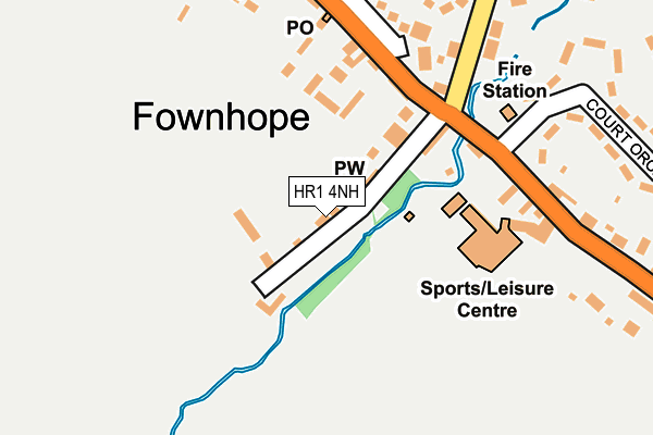 HR1 4NH map - OS OpenMap – Local (Ordnance Survey) HR1 4NH map - OS OpenMap – Local (Ordnance Survey)
