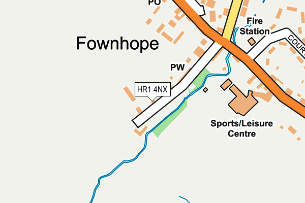 HR1 4NX map - OS OpenMap – Local (Ordnance Survey) HR1 4NX map - OS OpenMap – Local (Ordnance Survey)