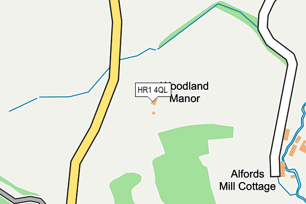 HR1 4QL map - OS OpenMap – Local (Ordnance Survey)