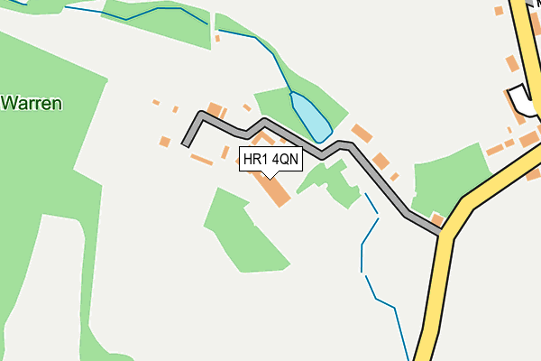 HR1 4QN map - OS OpenMap – Local (Ordnance Survey) HR1 4QN map - OS OpenMap – Local (Ordnance Survey)