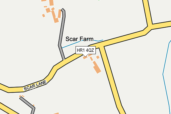 HR1 4QZ map - OS OpenMap – Local (Ordnance Survey)