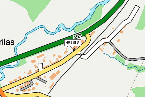 HR1 9LS map - OS OpenMap – Local (Ordnance Survey) HR1 9LS map - OS OpenMap – Local (Ordnance Survey)