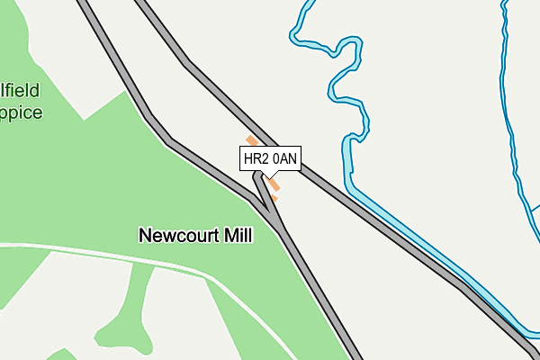 HR2 0AN map - OS OpenMap – Local (Ordnance Survey) HR2 0AN map - OS OpenMap – Local (Ordnance Survey)