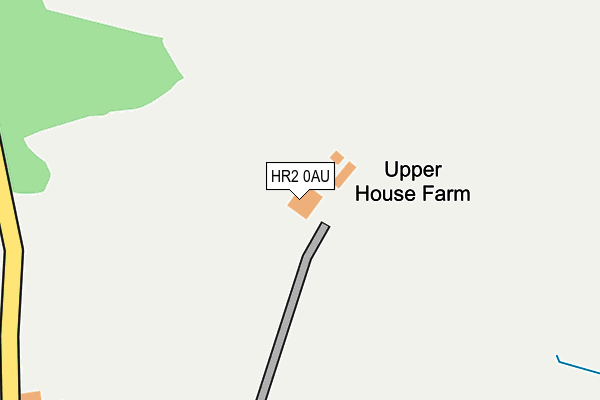 HR2 0AU map - OS OpenMap – Local (Ordnance Survey) HR2 0AU map - OS OpenMap – Local (Ordnance Survey)